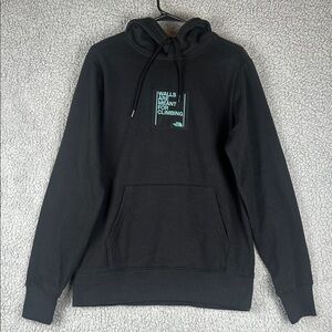 The North Face Unisex Black Long Sleeve Hoodie Sweatshirt, Size S